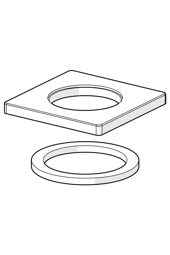 Hansa HansaLIVING Rosette HansaLIVING 6636 55x55 mm Chrom