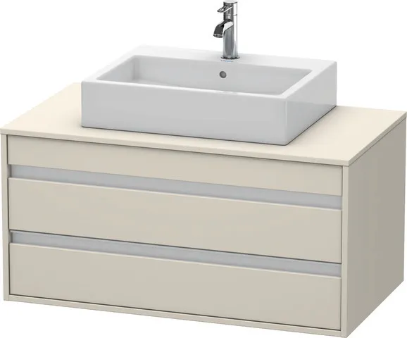 Duravit Waschtischunterschrank wandhängend „Ketho“ 100 × 49,6 × 55 cm Taupe Matt Duravit Waschtischunterschrank wandhängend „Ketho“ 100 × 49,6 × 55 cm Taupe Matt
