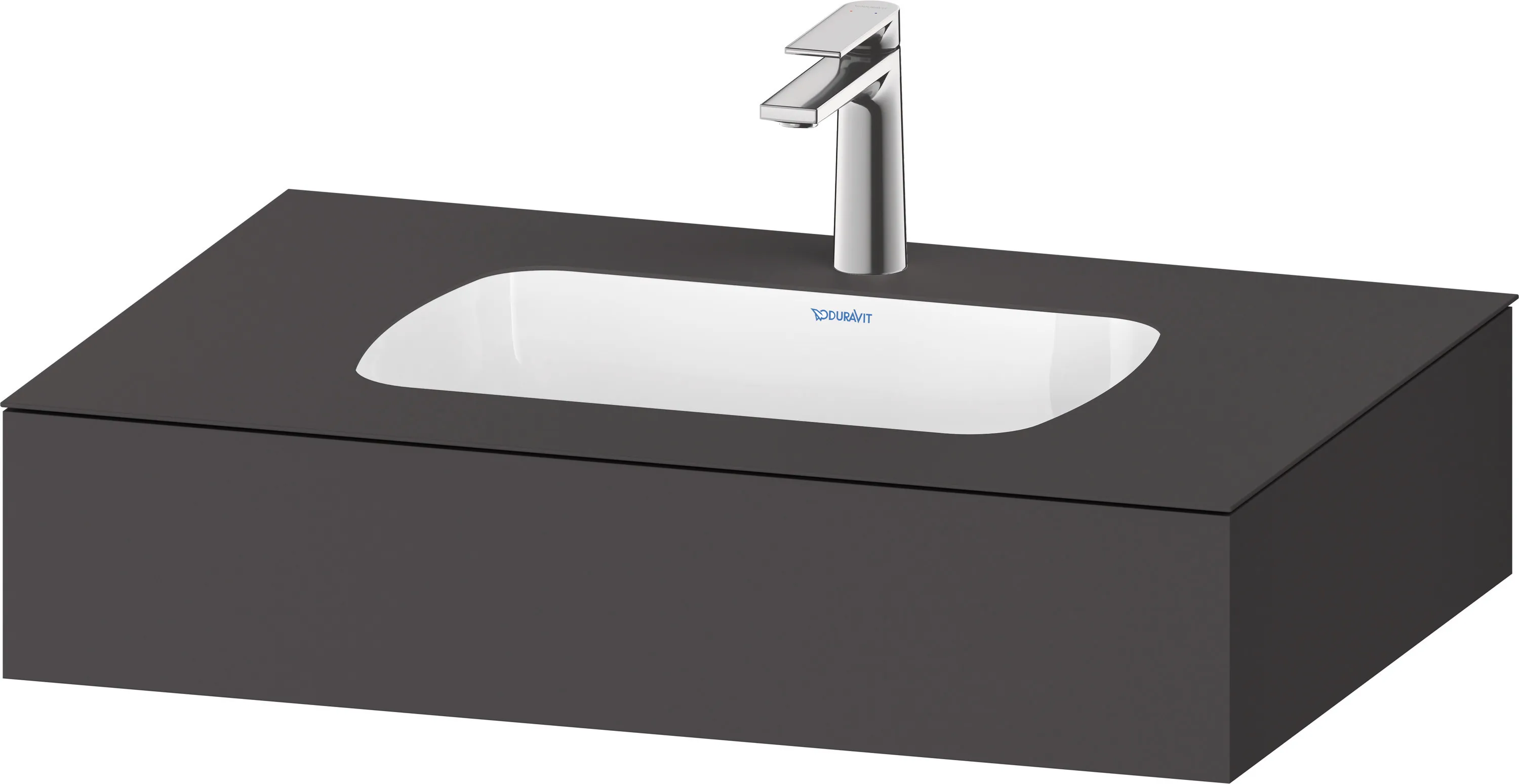 Einbauwaschtisch mit Konsole „Qatego“ 80 × 55 × 17 cm Einbauwaschtisch mit Konsole „Qatego“ 80 × 55 × 17 cm