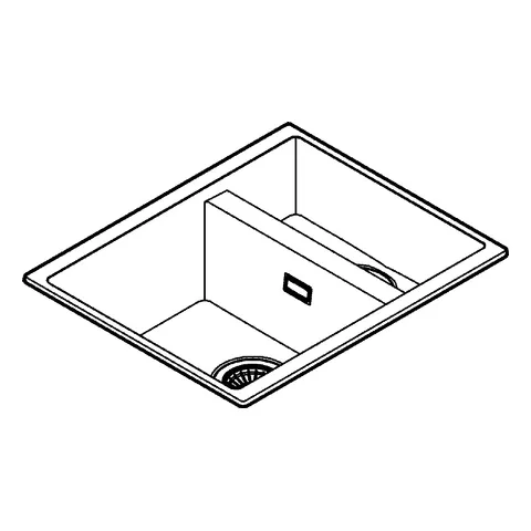 Grohe K500 Kompositspüle, Modell: K500 60-C 55,5⁄46 1.5 rev, Unterbau/Montage, Quartzkomposit, Granit Schwarz Grohe K500 Kompositspüle, Modell: K500 60-C 55,5⁄46 1.5 rev, Unterbau/Montage, Quartzkomposit, Granit Schwarz