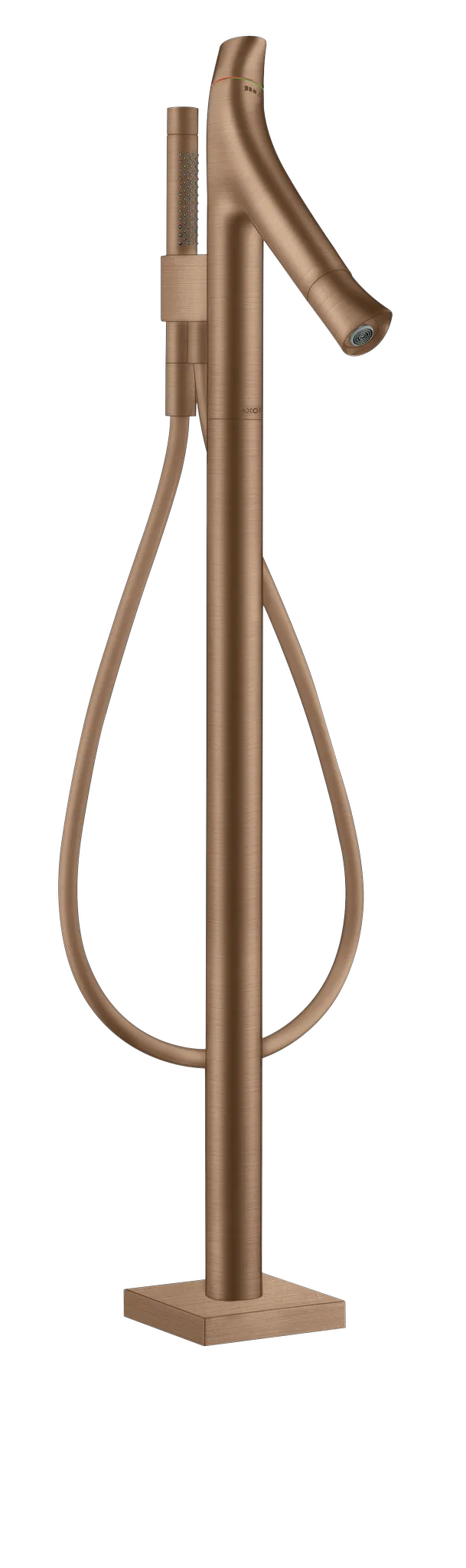 Hansgrohe AXOR Starck Organic Wannenthermostat bodenstehend Brushed Red Gold