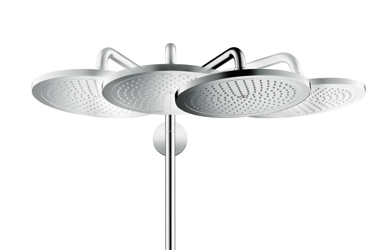 Hansgrohe Croma Select S Showerpipe 280 chrom, 1-Jet mit Thermostat, RainAir Strahl, 400 mm Brausearmlänge, höhenverstellbare Handbrausehalterung Hansgrohe Croma Select S Showerpipe 280 chrom, 1-Jet mit Thermostat, RainAir Strahl, 400 mm Brausearmlänge, höhenverstellbare Handbrausehalterung
