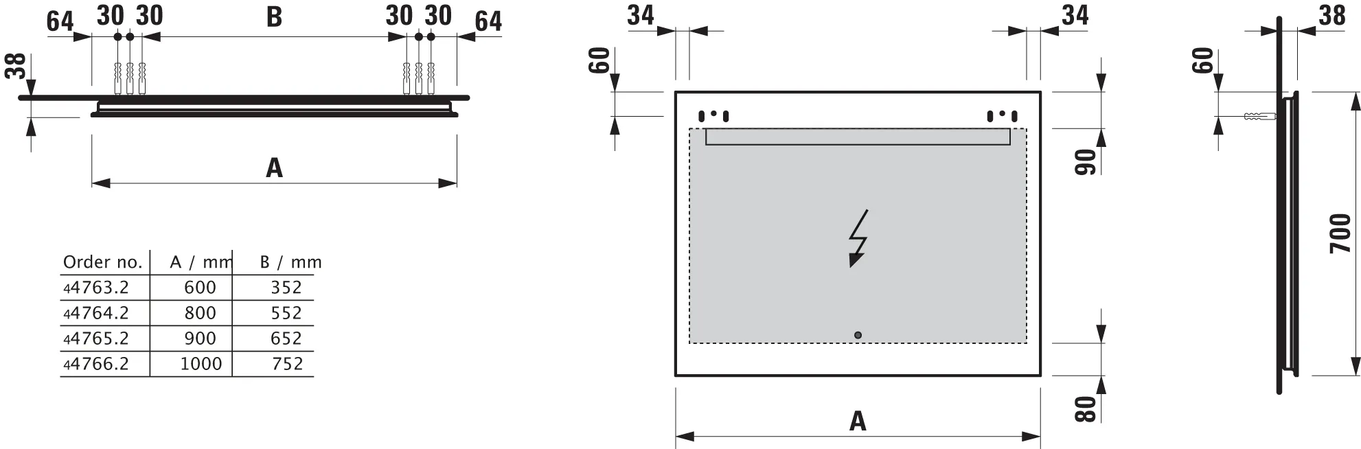 Laufen Leelo Spiegel 1000x700, LED Beleuchtung, 1 Touchschalter Laufen Leelo Spiegel 1000x700, LED Beleuchtung, 1 Touchschalter