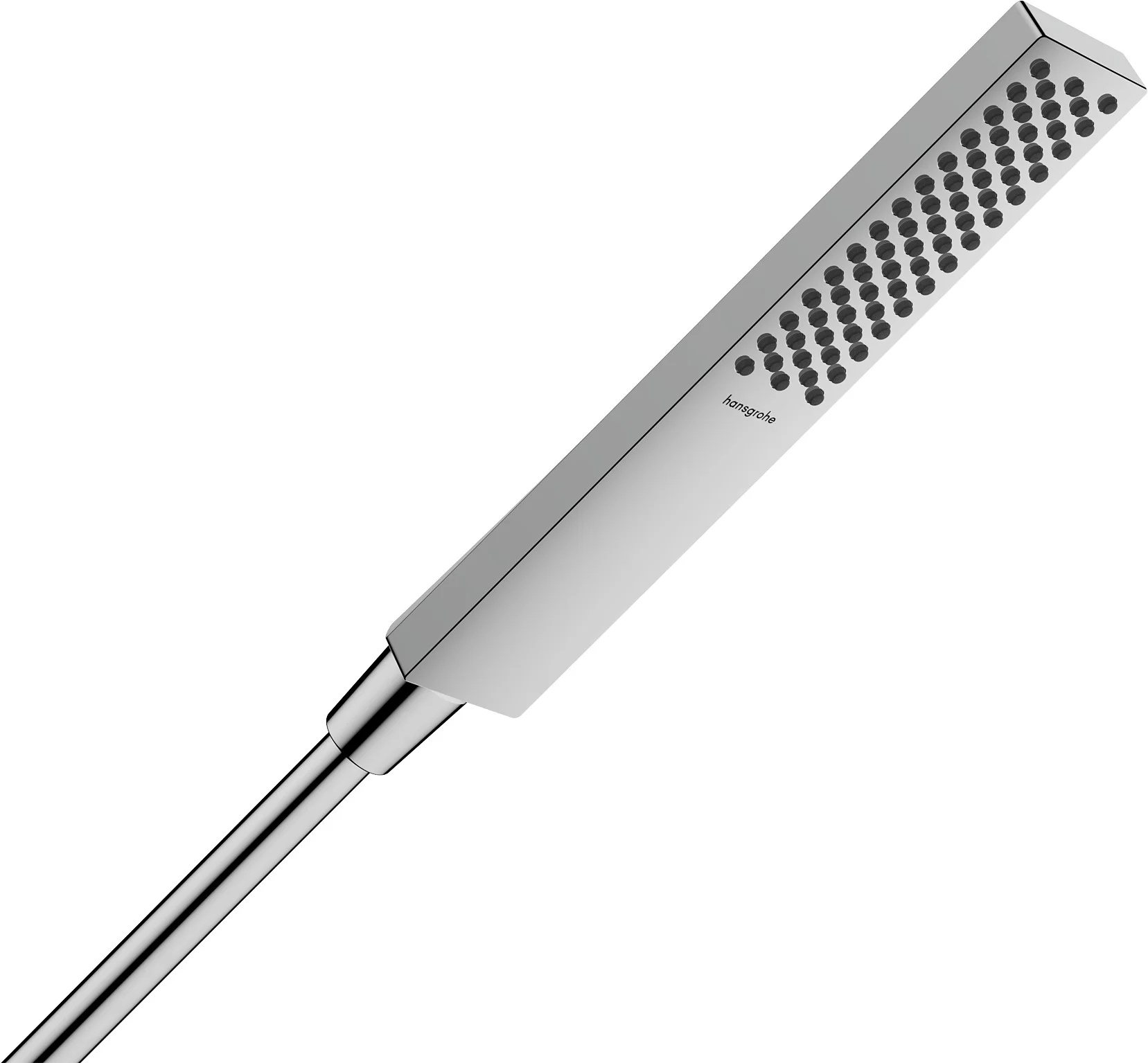 Hansgrohe Pulsify E Stabhandbrause 1jet EcoSmart+ Chrom, 100 x 25 mm, PowderRain Strahlart, QuickClean, max. Durchfluss 5 l/min ab 3 bar, Anschluss G 1/2