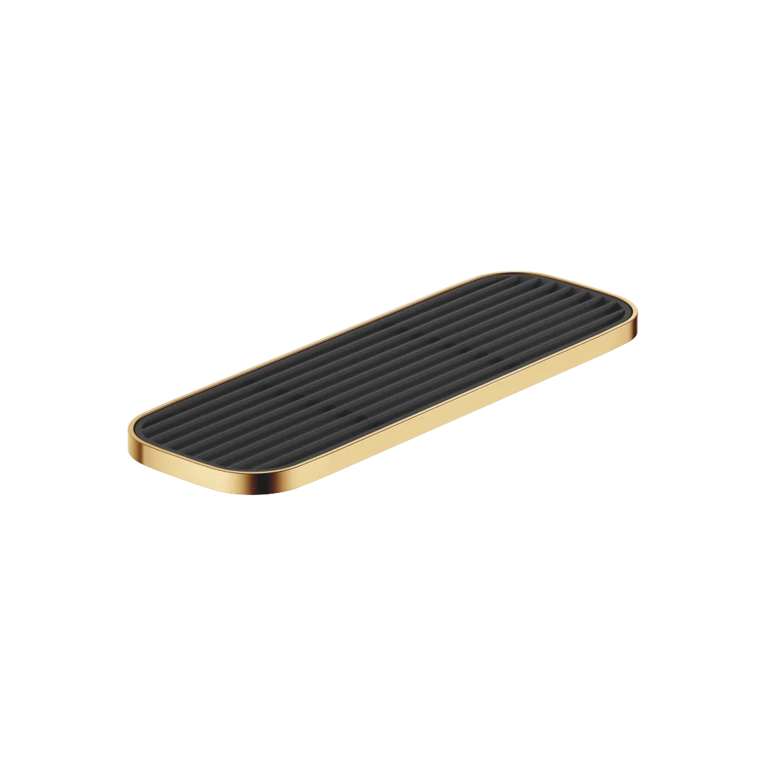 Dornbracht Ablage Wandmodell SERIENSPEZIFISCH Gold gebürstet PVD, Breite 300 mm, Höhe 26 mm, Ausladung 100 mm