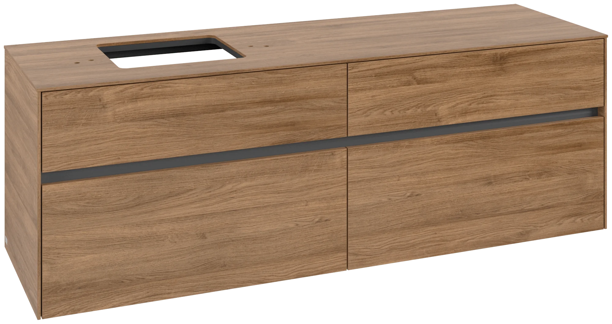 Villeroy & Boch Collaro Waschbeckenunterschrank C13500, 1600x548x500mm, Kansas Oak
