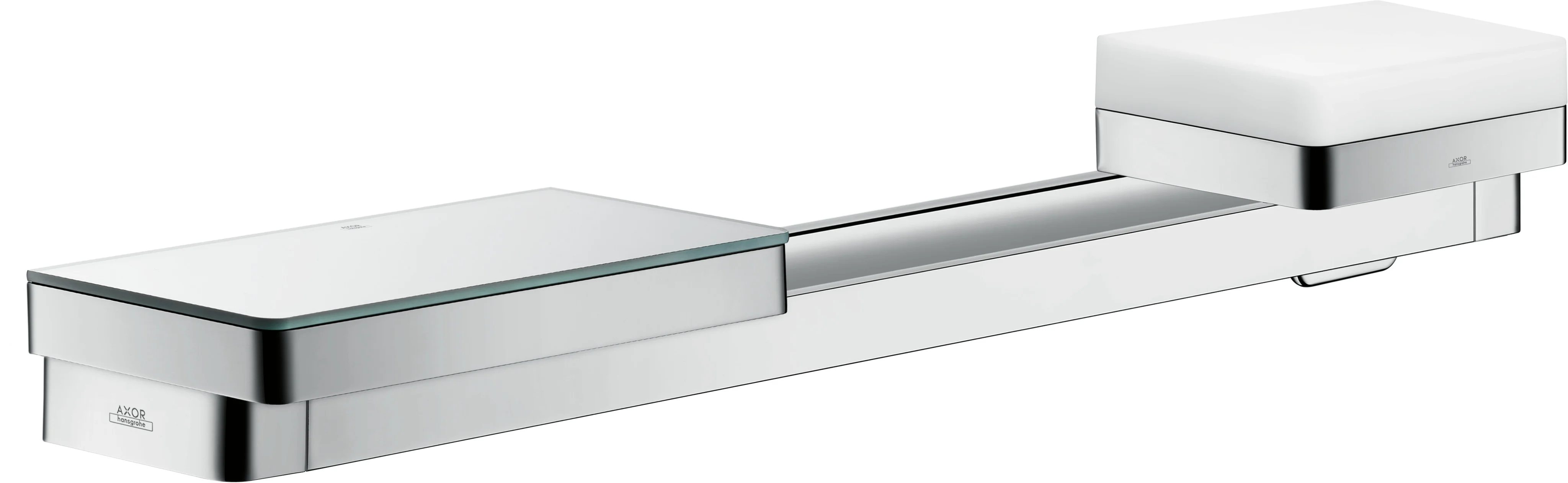 Hansgrohe AXOR Universal Softsquare Badetuchhalter, Chrom, Länge 694 mm, Bohrabstand 600 mm