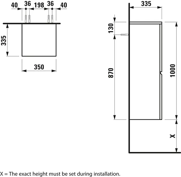 Halbhochschrank Pro 350x335x1000, Weiß matt, 1 Tür Artikel: HalbhochschrankFarbe: Weiß mattMaterial: Korpus und Front MDF-Platten matt foliertAusführung:1 Tür2 Glasfachböden (einstellbar)Scharnier linksFront mit integrierter GriffleisteMaße (mm)Breite: 3 Halbhochschrank Pro 350x335x1000, Weiß matt, 1 Tür Artikel: HalbhochschrankFarbe: Weiß mattMaterial: Korpus und Front MDF-Platten matt foliertAusführung:1 Tür2 Glasfachböden (einstellbar)Scharnier linksFront mit integrierter GriffleisteMaße (mm)Breite: 3