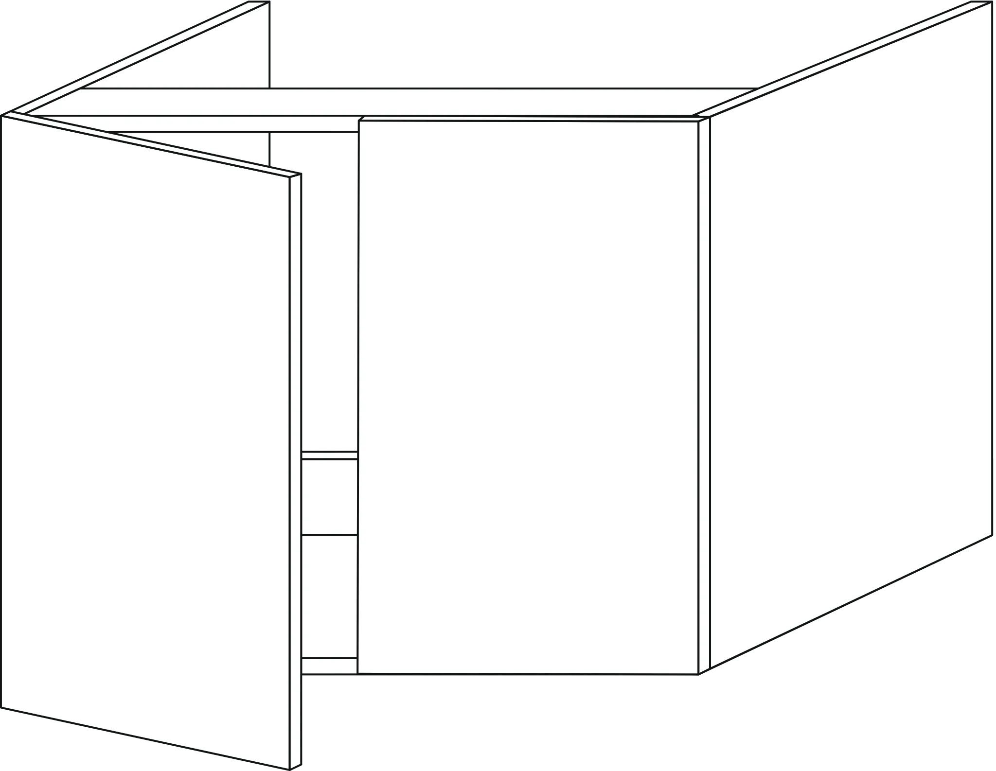 Waschtischunterbau mit Türen 2morrow (G1371) 510x600x420 Anthrazit-Matt