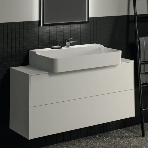 Ideal Standard Waschtischunterschrank Conca, 2 Auszüge, Weiß Ideal Standard Waschtischunterschrank Conca, 2 Auszüge, Weiß