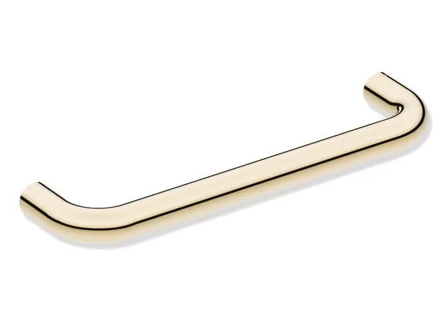 Haltegriff, Edelstahl, PVD beschichtet, Achsmaß 300 mm, 79 mm tief, Durchmesser 25 mm, in Farbe CK (Messing glänzend) Haltegriff, Edelstahl, PVD beschichtet, Achsmaß 300 mm, 79 mm tief, Durchmesser 25 mm, in Farbe CK (Messing glänzend)