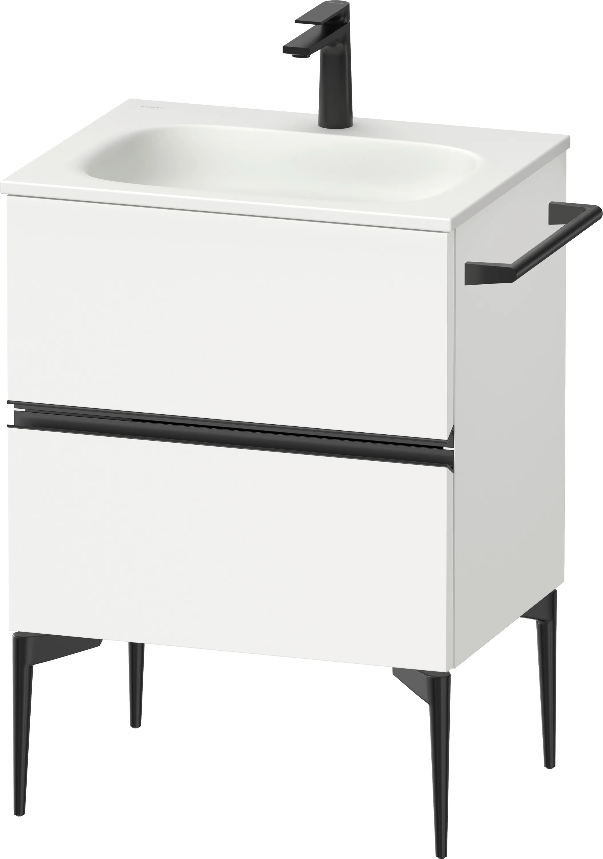 Duravit Waschtischunterschrank „Sivida“ 61 × 59,2 × 47,7 cm Weiß Matt Duravit Waschtischunterschrank „Sivida“ 61 × 59,2 × 47,7 cm Weiß Matt