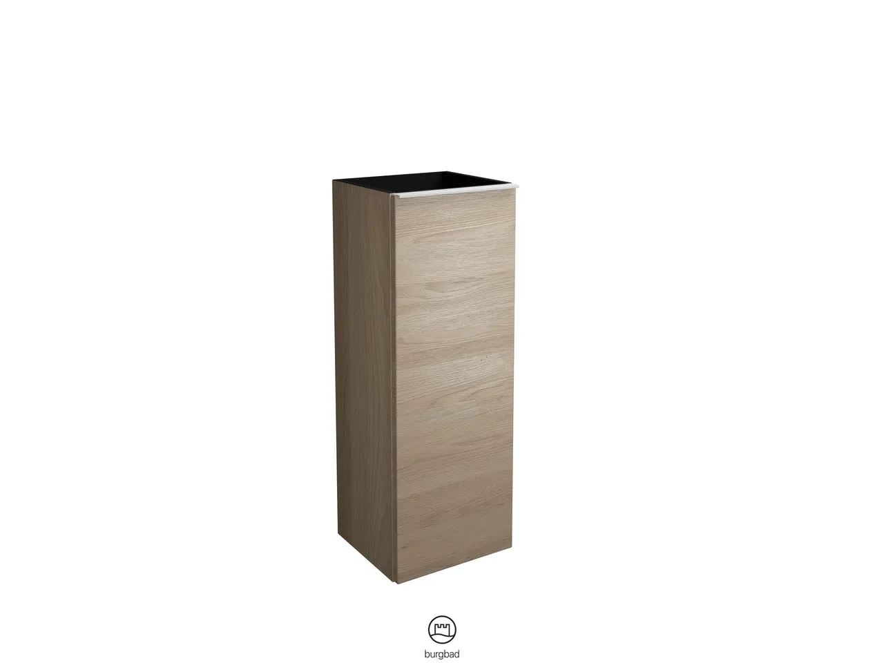 burgbad Hochschrank „Fiumo“ 390 × 960 × 360 mm in Weiß Matt