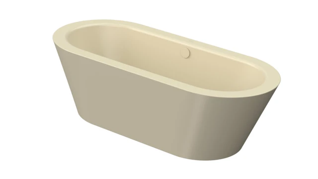 Bette Badewanne „BetteStarlet Oval Silhouette“ freistehend oval 185 × 85 cm in Cream