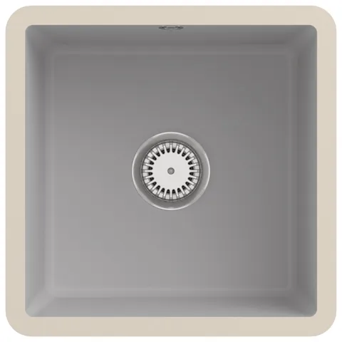 Villeroy & Boch Unterbau-Küchenspülbecken „Subway“ 50 SU 440 × 440 × 214 mm, für Becken mittig in Steam Villeroy & Boch Unterbau-Küchenspülbecken „Subway“ 50 SU 440 × 440 × 214 mm, für Becken mittig in Steam