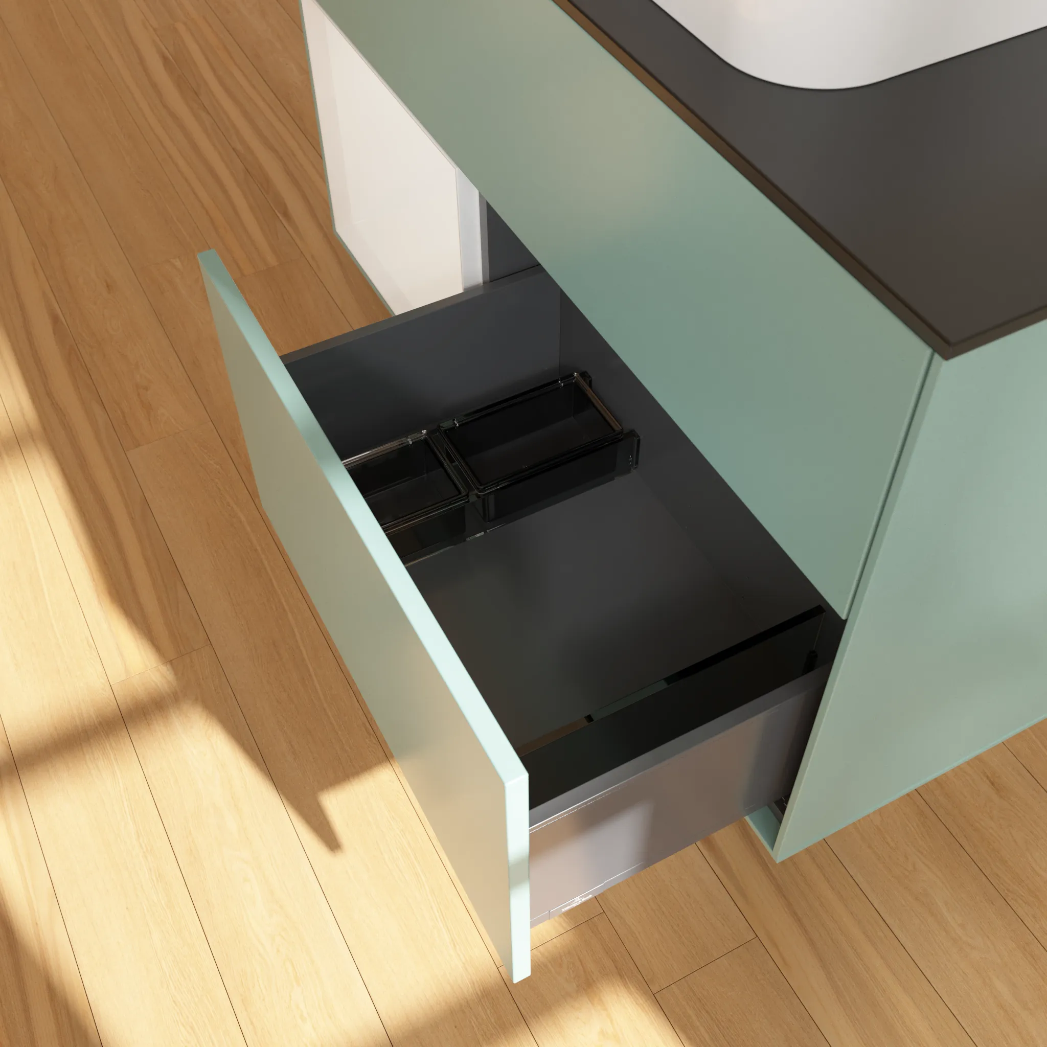 Villeroy & Boch Waschtischunterschrank „Finion“ für Schrankwaschtisch 1000 × 603 × 501 mm Olive Matt Lacquer, mit Hahnlochbohrung, für Becken mittig Villeroy & Boch Waschtischunterschrank „Finion“ für Schrankwaschtisch 1000 × 603 × 501 mm Olive Matt Lacquer, mit Hahnlochbohrung, für Becken mittig