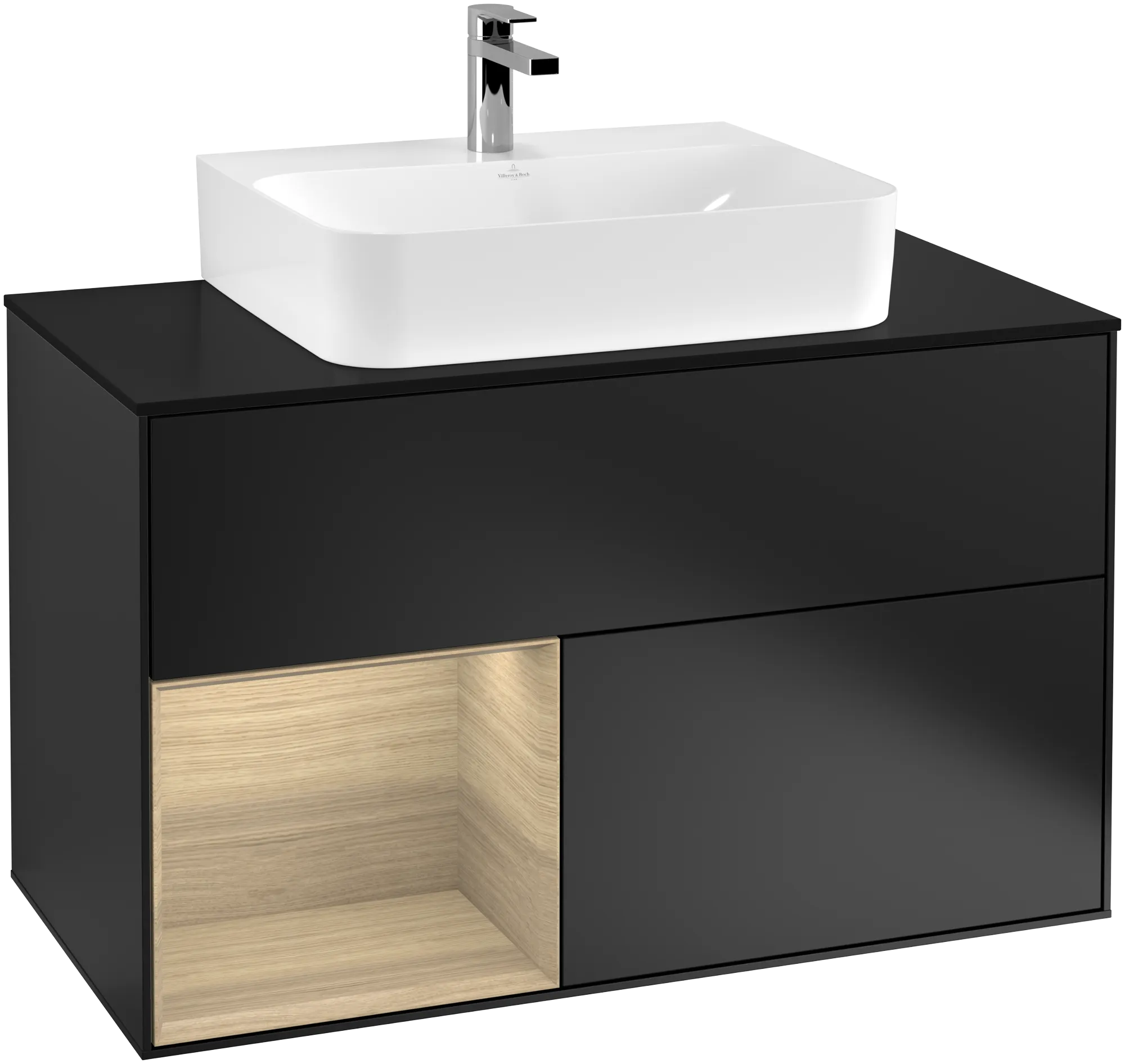 Villeroy & Boch Finion Waschbeckenunterschrank G11 1000x603x501mm Black Matt