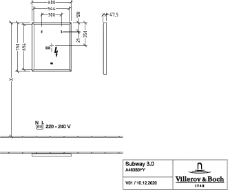 Villeroy & Boch Spiegel „Subway 3.0“ 600 × 750 mm in BiColour (Black Matt, White Matt) Villeroy & Boch Spiegel „Subway 3.0“ 600 × 750 mm in BiColour (Black Matt, White Matt)