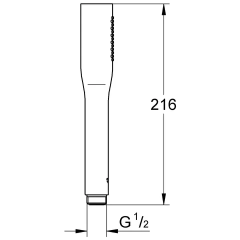 Grohe Euphoria Cosmopolitan Stick Handbrause 1 Strahlart, Normalstrahl, 15 l/min, Grohe Long-Life Oberfläche, SpeedClean, chrom Grohe Euphoria Cosmopolitan Stick Handbrause 1 Strahlart, Normalstrahl, 15 l/min, Grohe Long-Life Oberfläche, SpeedClean, chrom