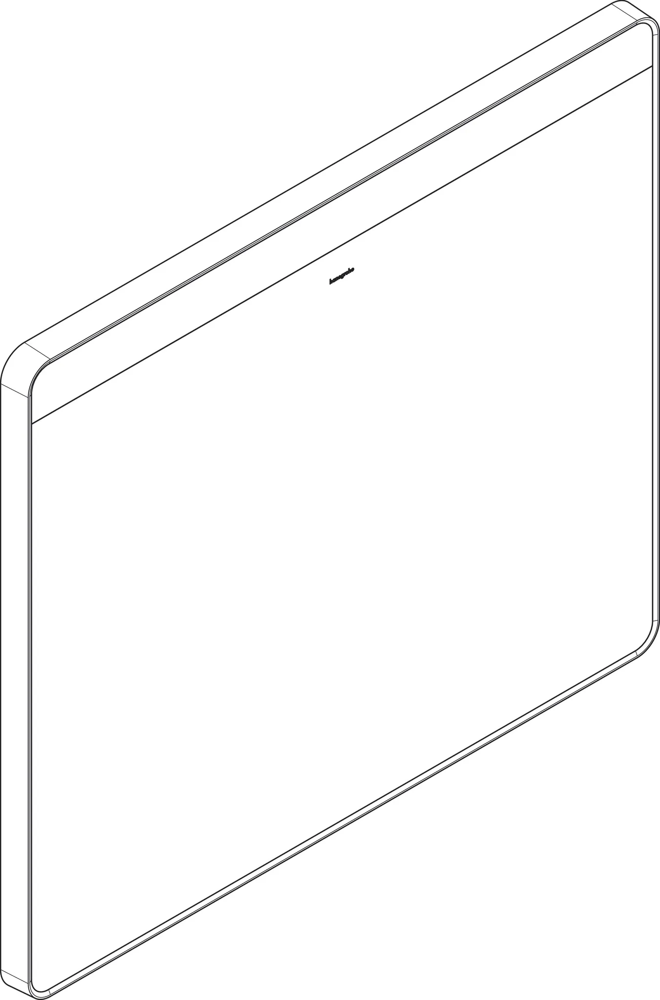 Hansgrohe Xarita Lite Q Spiegel mit horizontaler LED-Beleuchtung, 800x700x30 mm, Mattschwarz Hansgrohe Xarita Lite Q Spiegel mit horizontaler LED-Beleuchtung, 800x700x30 mm, Mattschwarz