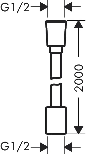 Hansgrohe Designflex Textilbrauseschlauch 200 cm Chrom Hansgrohe Designflex Textilbrauseschlauch 200 cm Chrom