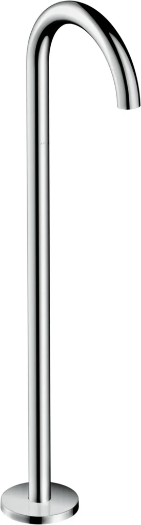 Hansgrohe AXOR Uno Wanneneinlauf gebogen bodenstehend Chrom, Ausladung 226 mm, maximale Durchflussmenge 18 l/min bei 3 bar