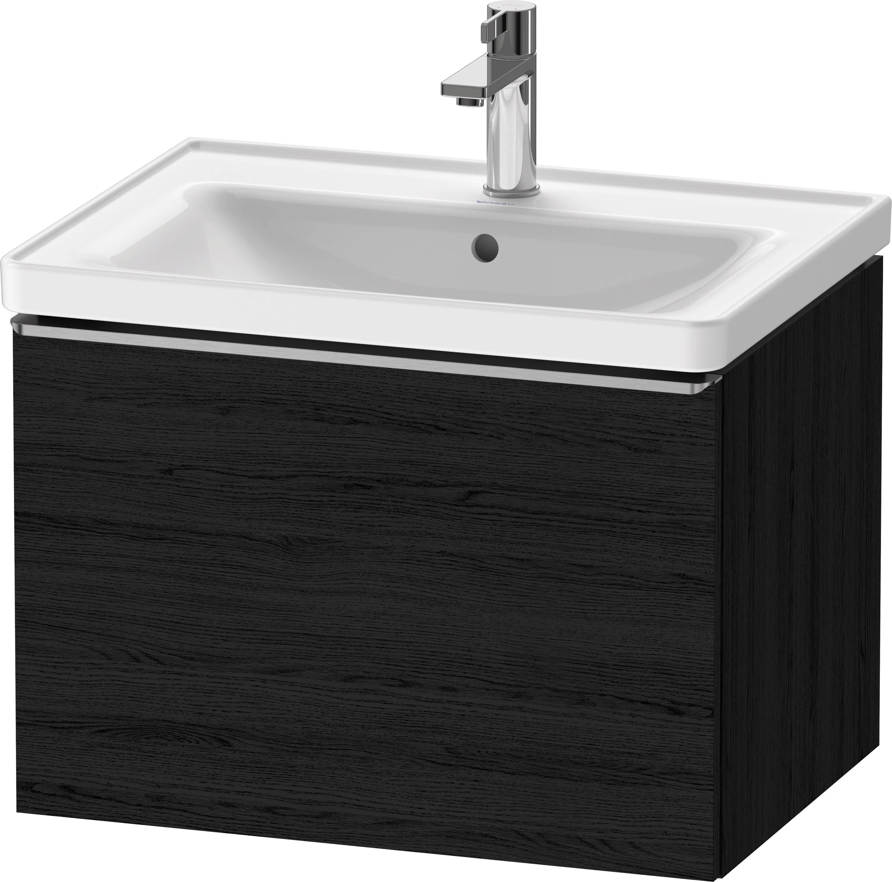 Duravit Waschtischunterschrank wandhängend „D-Neo“ 63,4 × 44 × 45,2 cm Eiche Schwarz