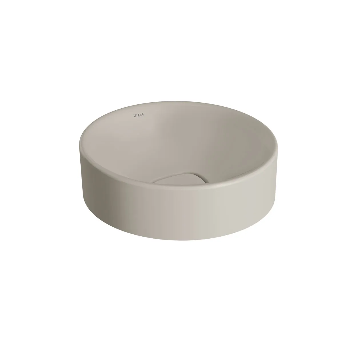 VitrA New Metropole Aufsatzschale freistehend rund 38 cm ohne Überlaufschlitz Taupe Matt VitrA New Metropole Aufsatzschale freistehend rund 38 cm ohne Überlaufschlitz Taupe Matt