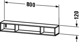 Duravit Regalelement „L-Cube“ in Leinen Duravit Regalelement „L-Cube“ in Leinen