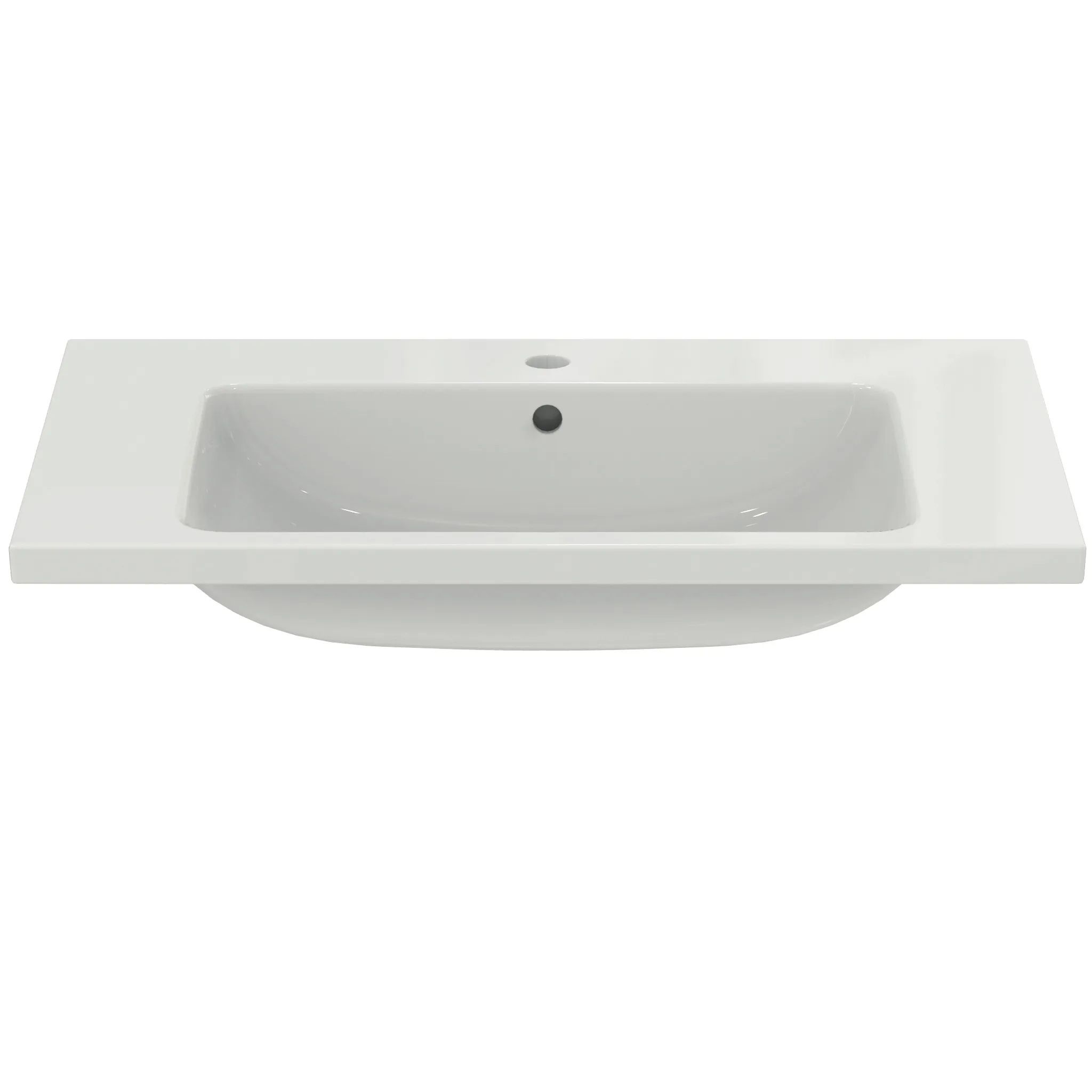 Waschbecken „i.lifeB“ 81 × 51 × 18 cm, Hahnlochposition mittig in Weiß Waschbecken „i.lifeB“ 81 × 51 × 18 cm, Hahnlochposition mittig in Weiß