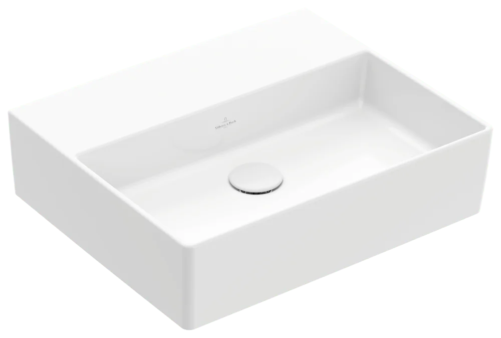 Villeroy & Boch Memento 2.0 Waschbecken TitanCeram 500x420mm Rechteck ohne Überlauf Weiß Alpin