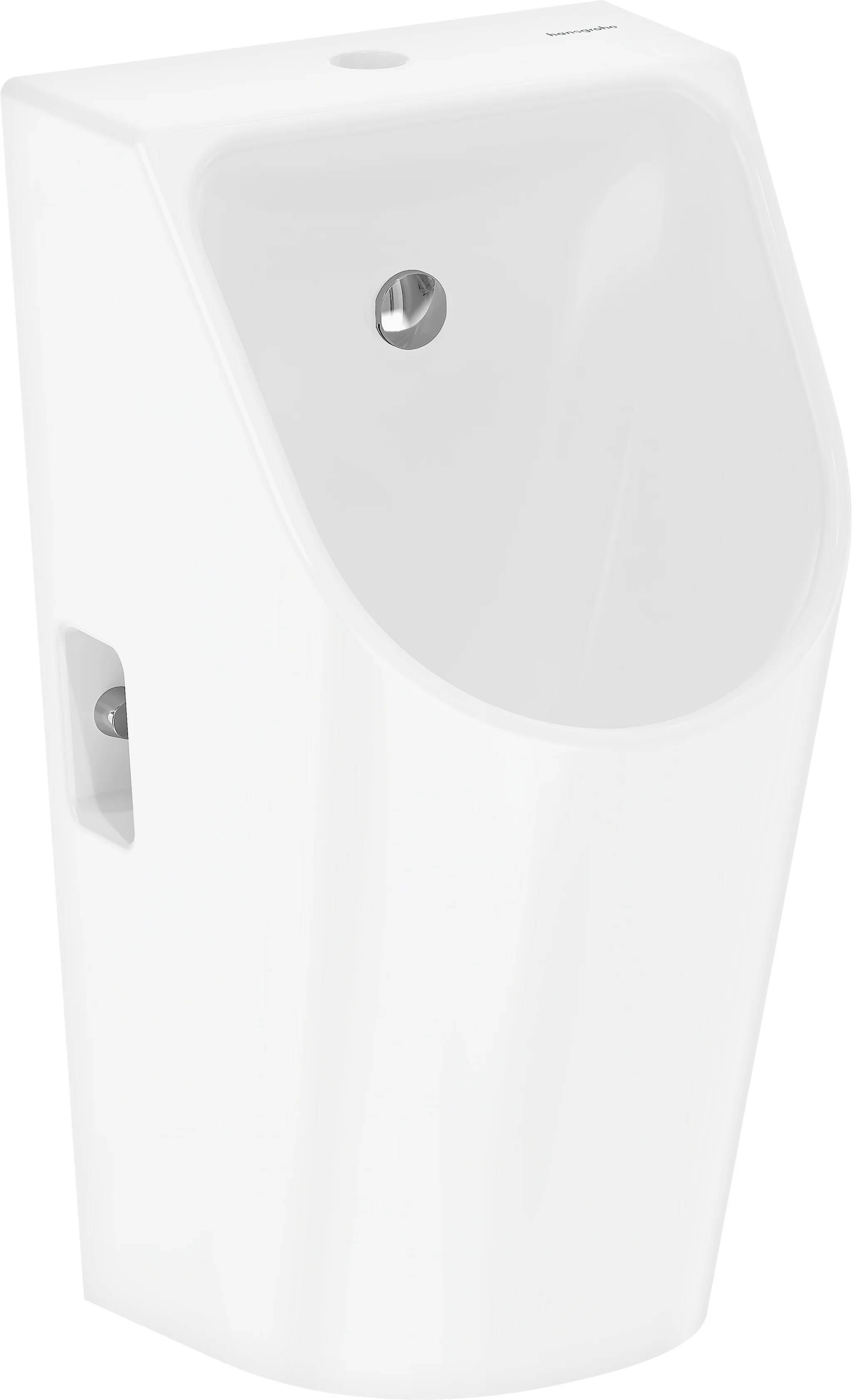Hansgrohe EluPura Original S Urinal, Keramik, glänzend, spülrandlos, SmartClean, mit Schallschutzmatte, inkl. Siphon und Befestigungsmaterial, Zulauf von oben, Wandanschluss G 1/2