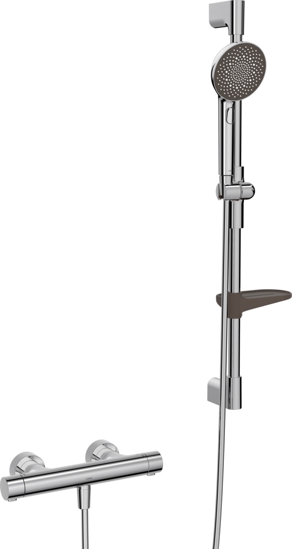 Zweihand-Duscharmatur „Prisma“ in Chrom Zweihand-Duscharmatur „Prisma“ in Chrom