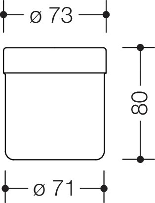 HEWI Becher „Serie 477“ 7,4 cm HEWI Becher „Serie 477“ 7,4 cm