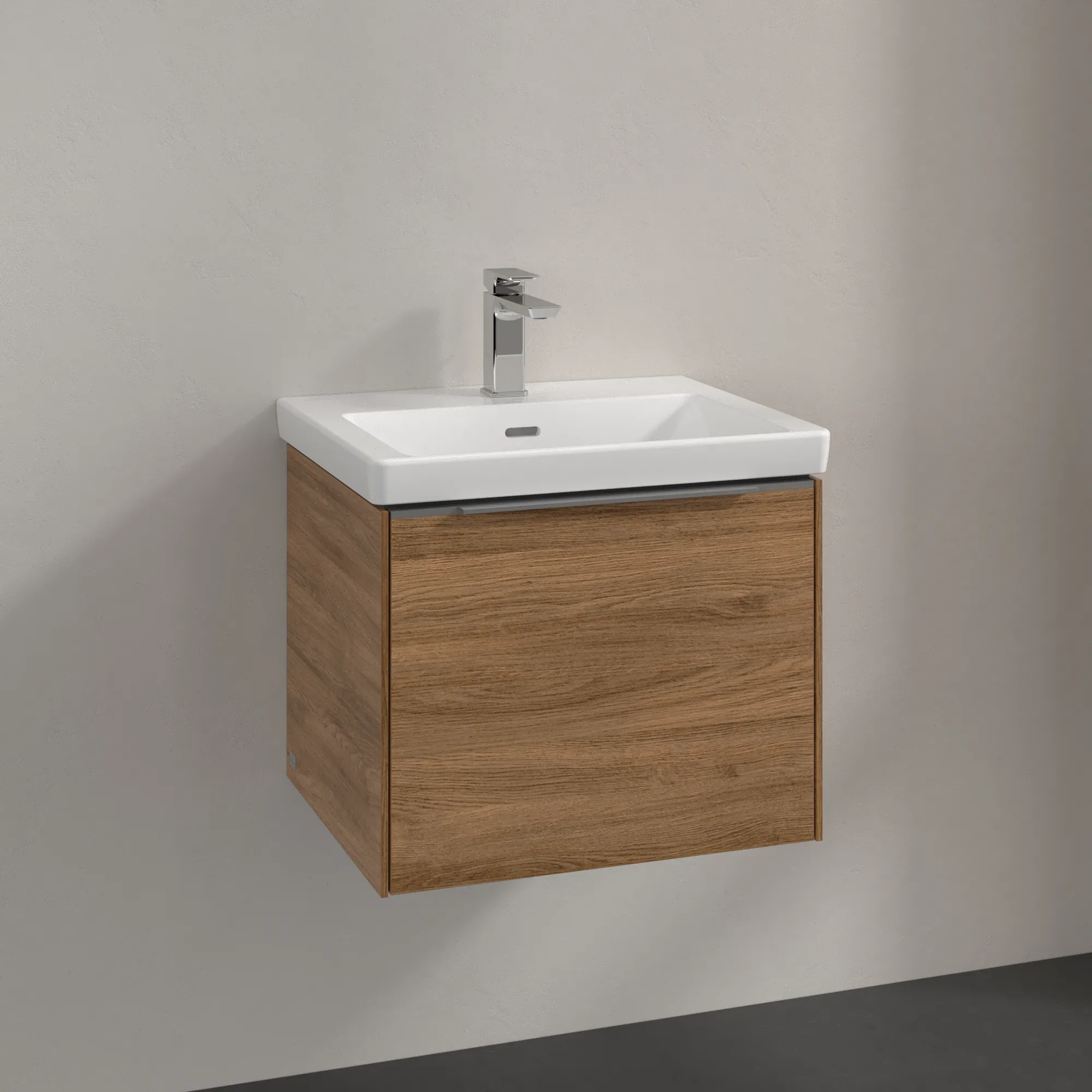 Villeroy & Boch Waschtischunterschrank „Subway 3.0“ für Schrankwaschtisch 523 × 429 × 448 mm Kansas Oak, für Becken mittig