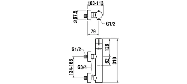 Laufen TWINPLUS Sicherheitstaste (38°C) Aufputz Brausethermostat, Kunststoffschlauch 1500 mm, Handbrause MyTwin100, chrom Laufen TWINPLUS Sicherheitstaste (38°C) Aufputz Brausethermostat, Kunststoffschlauch 1500 mm, Handbrause MyTwin100, chrom