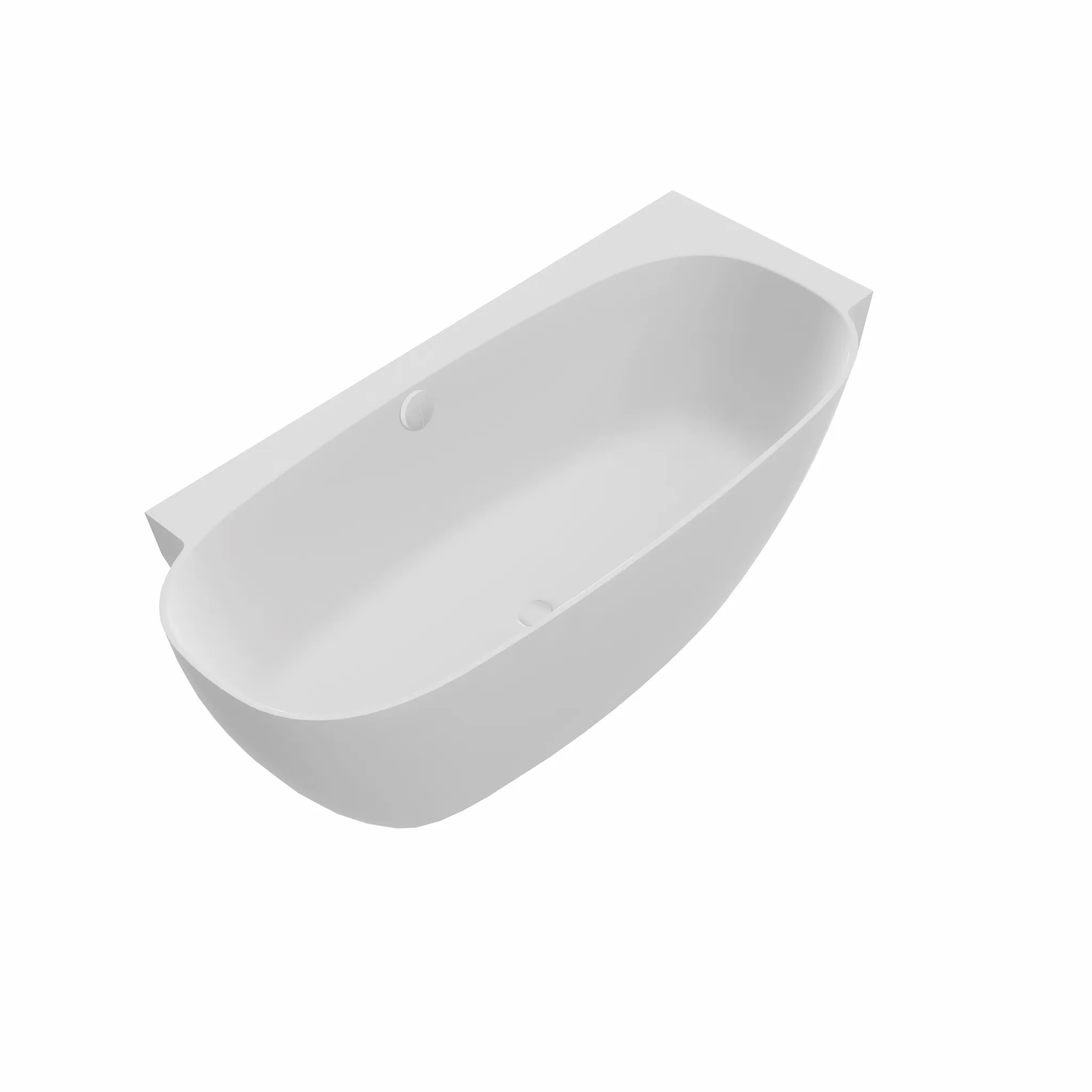 Hoesch Badewanne „LaBrillante“ vorwand rechteck 180 × 80 cm, rechts in Weiß