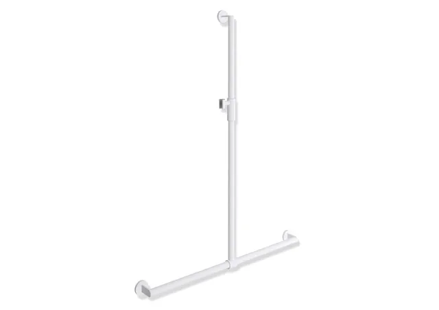 HEWI Haltegriff „System 900“ in Weiß tiefmatt / Hellgrau matt, Befestigung verdeckt HEWI Haltegriff „System 900“ in Weiß tiefmatt / Hellgrau matt, Befestigung verdeckt