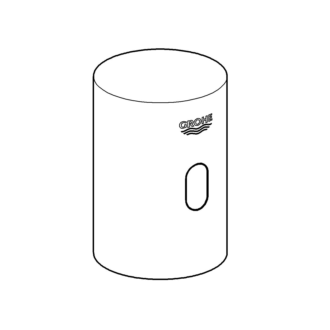 Umrüsteinheit Tectron 37427, DN15, für Urinal-Spüler 37 021 und Varianten, 6 V Lithium-Batterie, Typ CR-P2, chrom