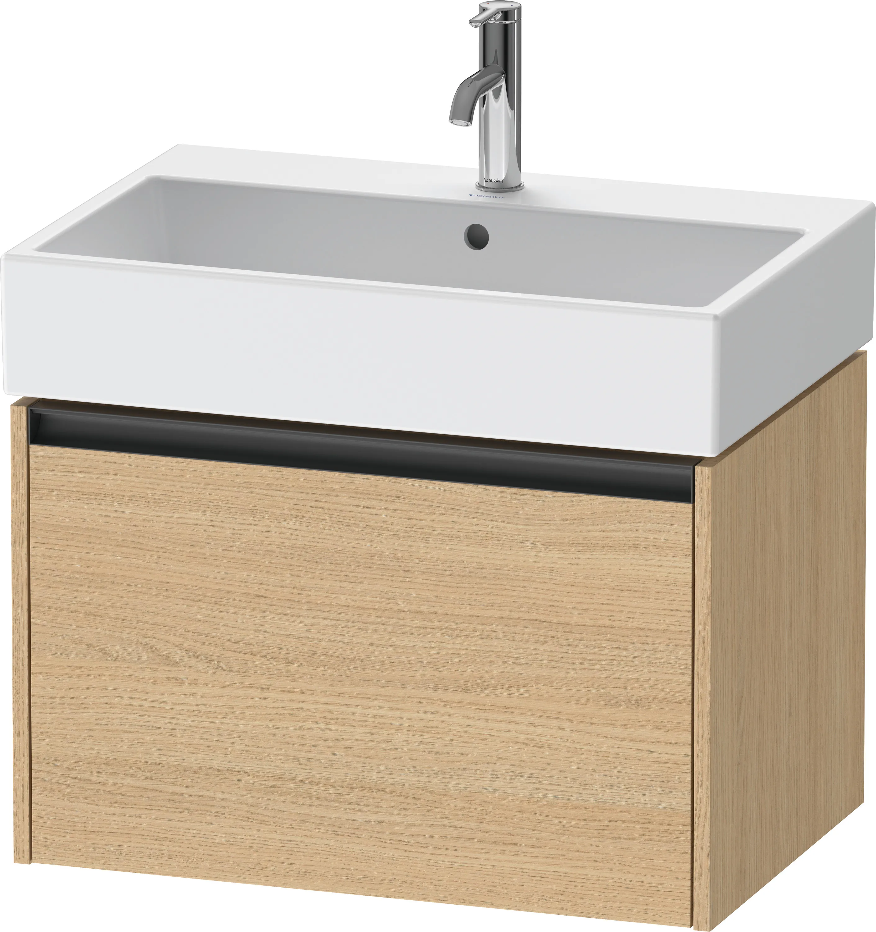 Duravit Waschtischunterschrank wandhängend „Ketho.2“ 68,4 × 44 × 46 cm Eiche Natur