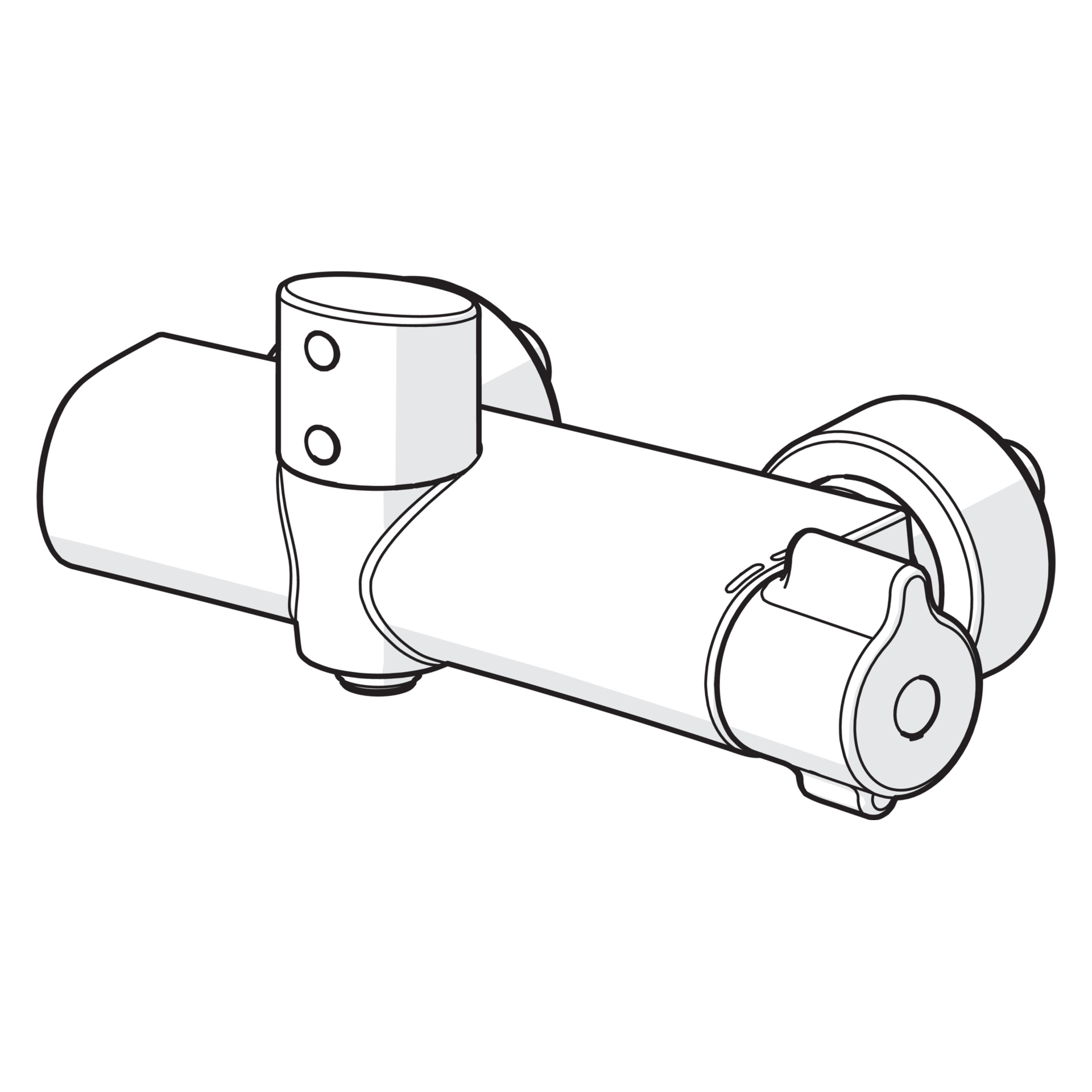 HA Brausebatterie HANSACLINICA 0886 6 V, Bluetooth Chrom