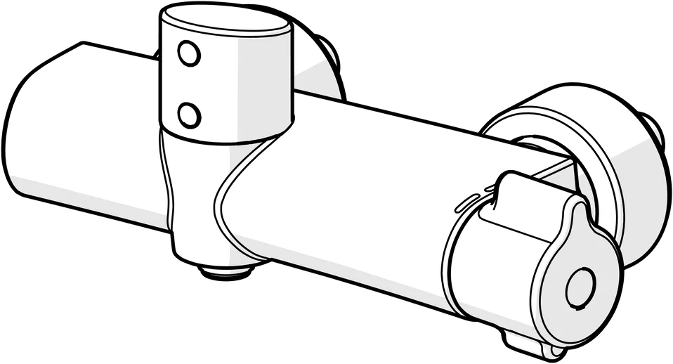 Brausebatt. HansaCLINICA 0886 6 V, Bluetooth chr