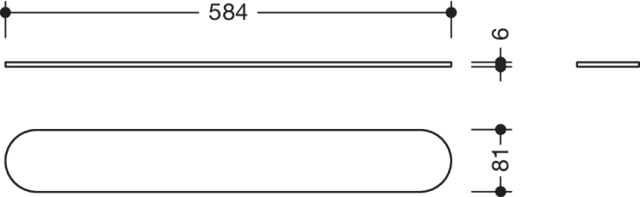 HEWI Glasplatte „System 800“ HEWI Glasplatte „System 800“