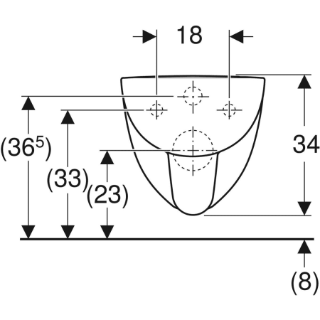 Geberit Renova Compact Wand-WC Tiefspüler, verkürzte Ausladung 48cm – weiß Geberit Renova Compact Wand-WC Tiefspüler, verkürzte Ausladung 48cm – weiß
