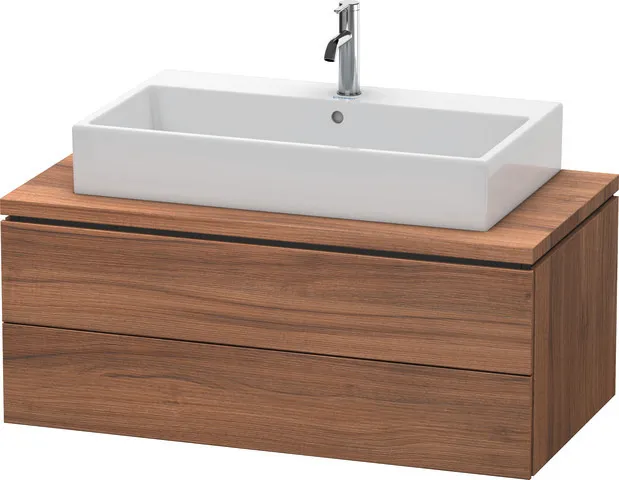 Duravit Waschtischunterschrank wandhängend „L-Cube“ 102 × 40 × 54,7 cm Nussbaum Natur