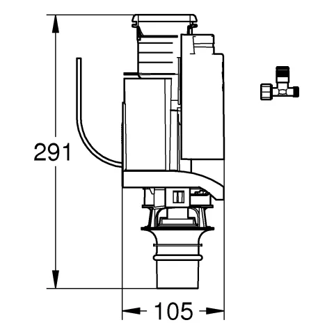 Grohe Umrüstset 38735 für Spülkasten 6 l Grohe Umrüstset 38735 für Spülkasten 6 l