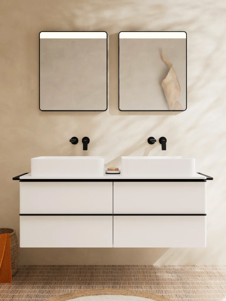 Hansgrohe Vivenis Einhebel-Waschtischmischer Unterputz, mattschwarz, Ausladung 192 mm