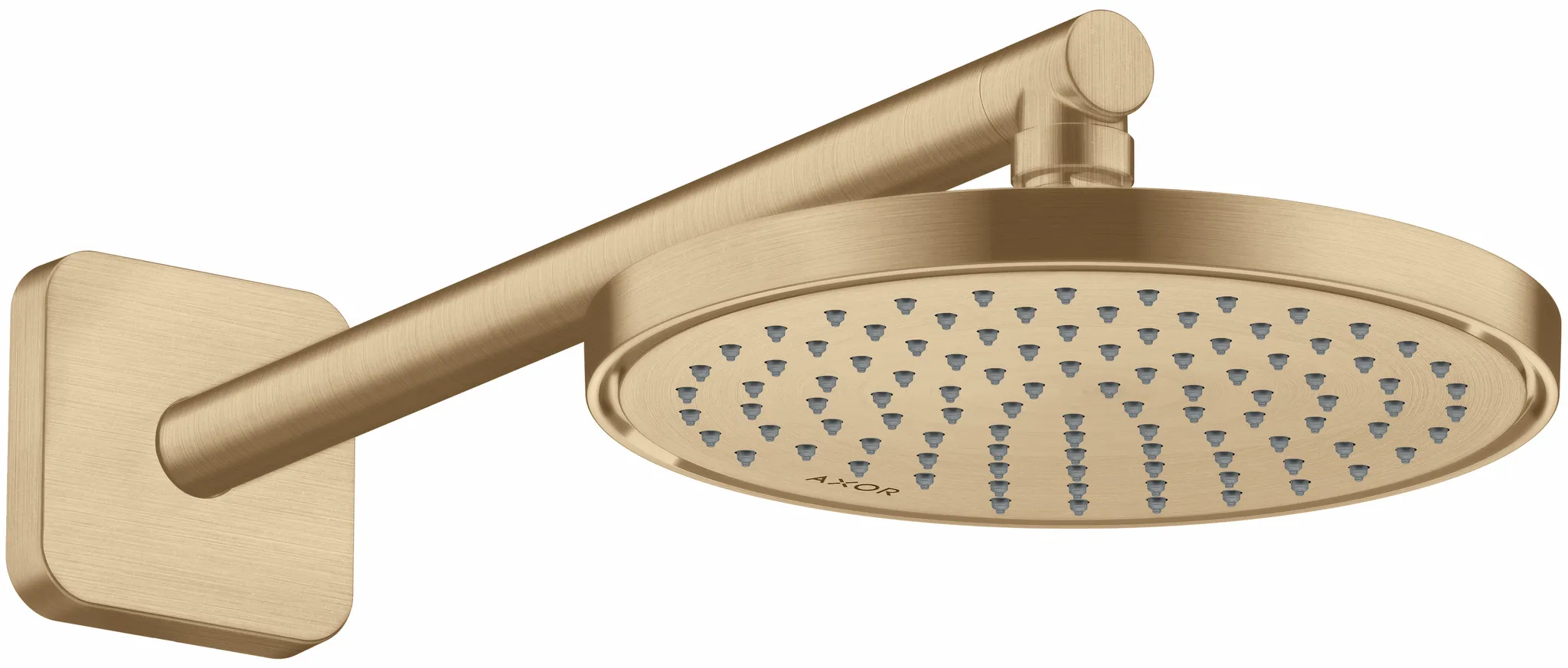 Hansgrohe AXOR ShowerSolutions Brausearm softsquare Brushed Bronze, 390 mm, Aufputzmontage, Messing, G 1/2 Hansgrohe AXOR ShowerSolutions Brausearm softsquare Brushed Bronze, 390 mm, Aufputzmontage, Messing, G 1/2