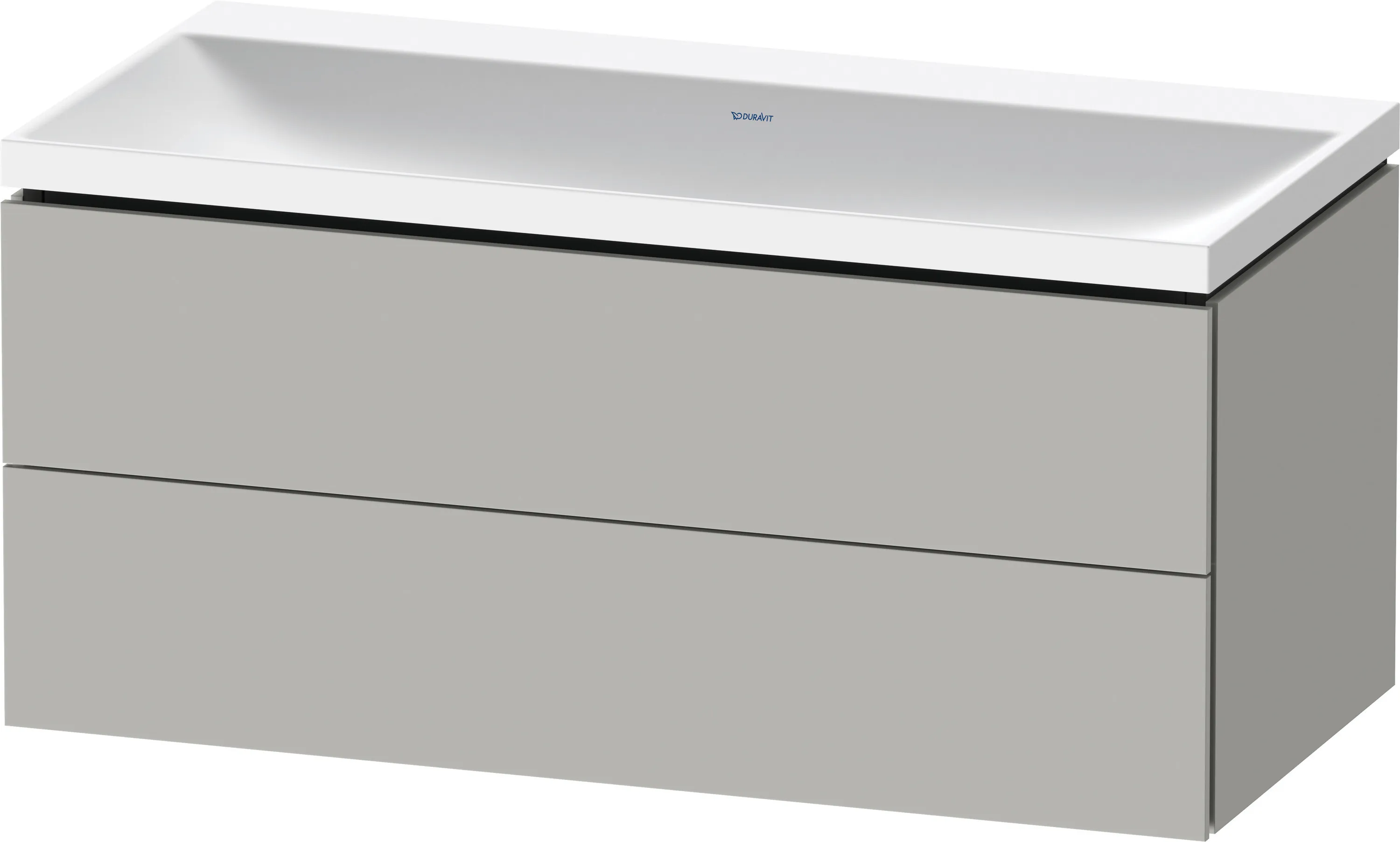 Duravit Möbelset c-shaped Set wandhängend wandhängend „L-Cube“ 100 × 48 × 48 cm Betongrau Matt Duravit Möbelset c-shaped Set wandhängend wandhängend „L-Cube“ 100 × 48 × 48 cm Betongrau Matt