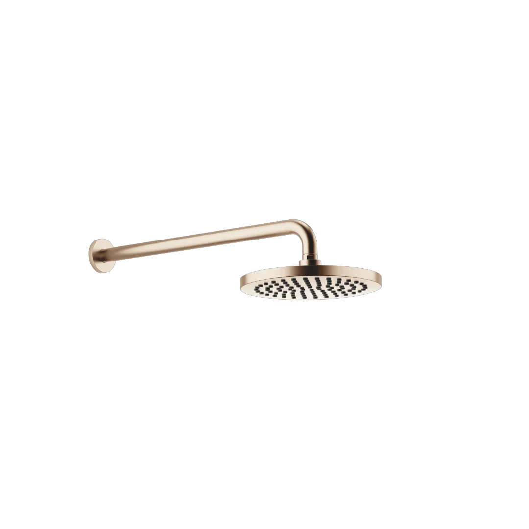 Dornbracht Regenbrause SERIENSPEZIFISCH Light Gold gebürstet PVD, 220 mm Durchmesser, mit Wandanbindung